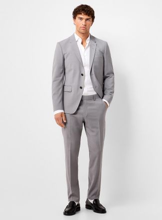 Tiger Of Sweden Mens Jamie stone-grey packable suit Slim fit