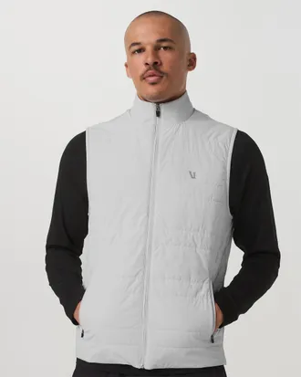 Vuori Clothing Sunday Insulated Hybrid Vest | Frost Grey | Medium