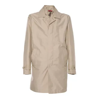 Fay Single-Breasted Coats, male, Beige, Size: 3XL Morning Coat