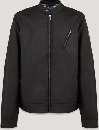 Belstaff Sideline Jacket Mens Waxed Cotton Black Size 2XL