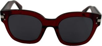 Amiri Classic Logo Sunglasses- Translucent Red