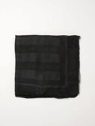 Elisabetta Franchi Viscose Blend Scarf with Jacquard Logo