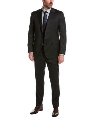 Canali Wool Suit with Flat Front Pant