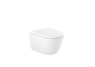 Roca Roca Ona Inodoro Rimless Suspendido 530 Mm Con Asiento - Asiento: Caida Amortiguada - Ref: A346687000+a801e12001