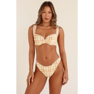 Dippin' Daisy's Swimwear Priscilla Underwire Bikini Top in Rad Plaid at Nordstrom, Size X-Small