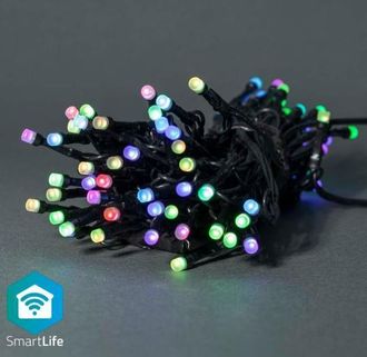 Nedis Guirnalda Luminosa Led Exterior 5 Metros Negro