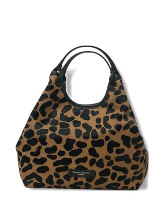 Gianni Chiarini Dua leopard-print shoulder bag - women - Leather - OS - Brown