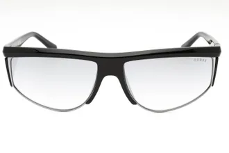 Guess GU00072 Oval Plastic Frame Sunglasses - Black