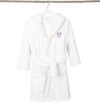 Linum Home Textiles Kids Super Plush Double Brushed Hooded Bathrobe