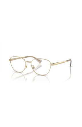 Ralph Lauren 54mm Oval optical glasses in Gold at Nordstrom