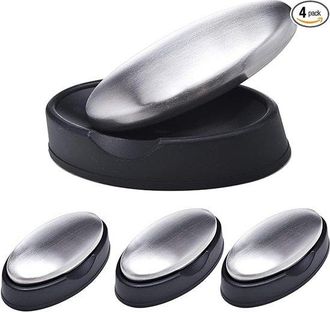 OEM Jab&oacute;n De Acero Inoxidable, 4 Piezas, Elimina Olores Fuertes, Elimina Olores A Ajo Y Cebolla, Eliminador De Olores, Expulsor De Olores, Plateado