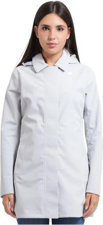 K-Way Mathy Bonded Trench - Dames - Parka Jassen - Grijs - 2XL - Polyester - Jassen