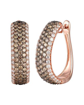 Le Vian Statement 14K Rose Gold 2.72 Ct. Tw. Diamond Hoop Earrings