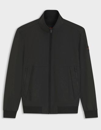 HUGO BOSS Womens BOSS Orange Olik Mens Water-Repellent Softshell Jacket with Detachable Sleeves - Black 001 - Size: 52/XL