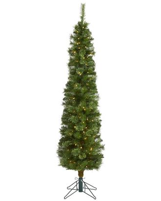 Nearly Natural 6Ft Green Pencil Artificial Christmas Tree