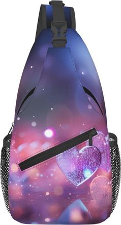 Generic Crystal Clear Love Shoulder Bag Trendy Crossbody Bag Anti Theft Crossbody Bags For Men Sports Camping