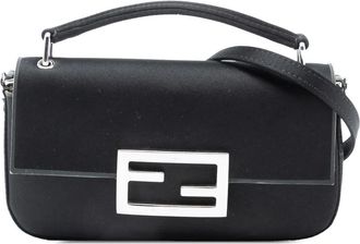 Fendi Pouch per smartphone Baguette in raso 2010-2025 - Nero