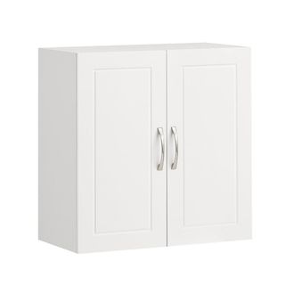 SoBuy Armario suspendido con 2 puertas mdf blanco