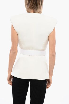 Balmain Gilet BONDAGE con Rever a Lancia Balmain