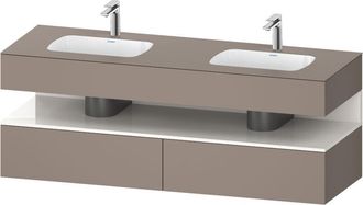 Duravit Qatego Lavabo Encastrado Con Base De Lavabo Consola, - Duravit