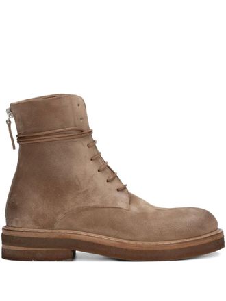 Mars&egrave;ll Parrucca enkellaarzen met veters - Beige