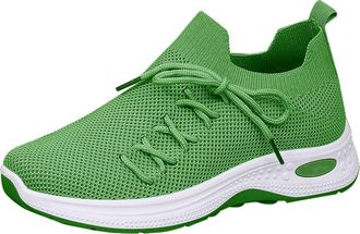 Generic Womens Arch Support Running Trainers Ladies Wide Fit Lightweight Sneakers Womens Summer New Leisure Comfortable Lightweight Mesh Breathable Sports Cas