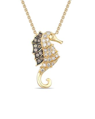 Le Vian Seahorse 14K 0.41 Ct. Tw. Diamond Necklace