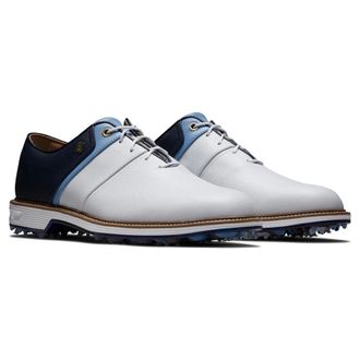 FootJoy Premiere Series 54398 Mens White Navy Leather Spikes Golf Shoes LIQ1621