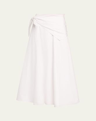 Vince Cotton Scarf Maxi Skirt