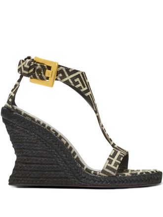 Balmain Anthem Wedge-Espadrilles