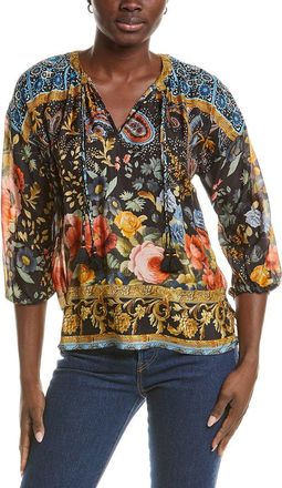 Johnny Was Petite Margot Silk Blouse