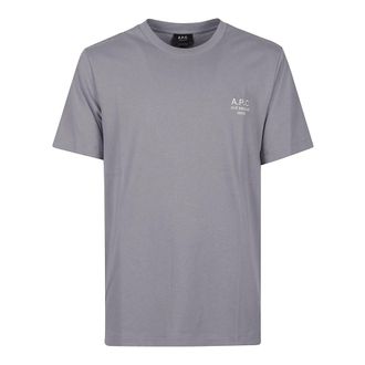 A.P.C. T-Shirts, male, Purple, Size: S Standard Rue Madame T-Shirt