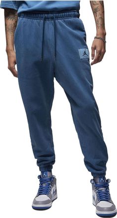 Nike Jordan Air Jordan Essentials Fleece Washed Pants Asia Sizing Blue FB7299-427