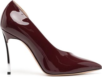 Casadei pointed-toe high-shine finish pumps - women - Leather - 36 - Red