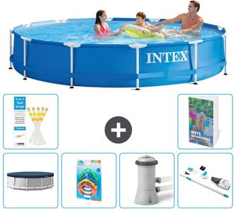 Intex Piscina Con Estructura Redonda - 366x76 Cm - 7-piezas S68