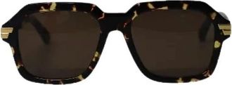 Bottega Veneta Pre-owned Oversized Square Zonnebrillen - Dames - Vintage Accessoires - Bruin - ONE Size - Vintage