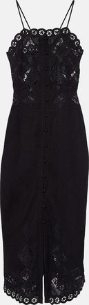 Isabel Marant Nelsane cotton and linen midi dress