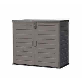 Wasabi Armario Exterior Resina 1170l - 140x82x124cm - Incluye Suelo - Puerta Doble
