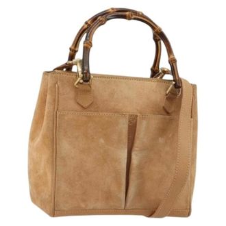 Gucci Pre-owned Handbags, female, Beige, Size: ONE SIZE Pre-owned Vintage Hand Bag