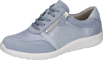 Waldl&auml;ufer Schn&uuml;rschuh WALDL&Auml;UFER M-IRA-Soft, Damen, Gr. 4 (37), blau (hellblau), Nubukleder, Textil, Schuhe Schn&uuml;rschuh, Freizeitschuh, Halbschuh, Komfortschuh 