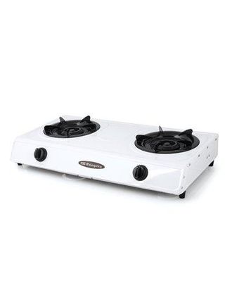 Orbegozo Orbegozo - Hornillo A Gas Fo 2600, Encendido Piezoel&eacute;ctrico, 2 Fuegos, Acabado Blanco, Uso Exterior