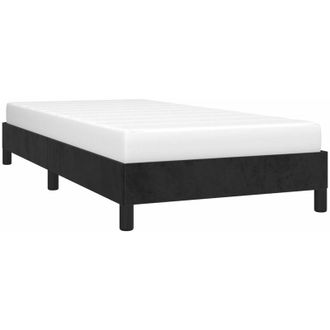 vidaXL Bed Frame without Mattress Black 90x190 cm Single Single Velvet vidaXL