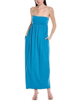 Susana Monaco Tube Gathered Pocket Midi Dress