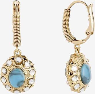 Gas Bijoux Goldene Creolen mit Anhänger Tao Splash