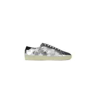 Saint Laurent Schoenen, Heren, Grijs, 41 EU, Leer, Court Classic Sl/06 Sneakers