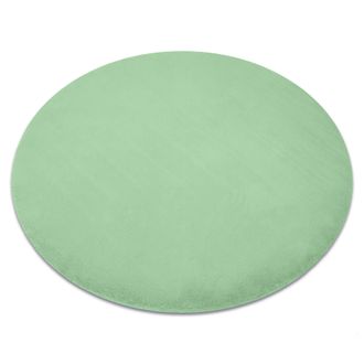 RugsX Rugsx - Alfombra Bunny C&iacute;rculo Verde Imitaci&oacute;n De Piel De Conejo Green Circulo 120 Cm