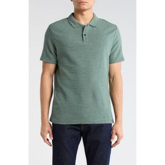 Robert Barakett Rick Knit Polo in Balsam Green at Nordstrom Rack, Size X-Large