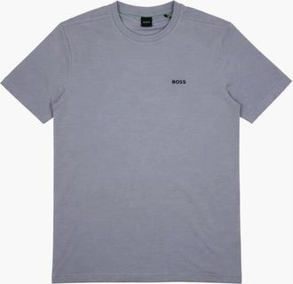 HUGO BOSS Mens Hugo Boss logo detail blue/grey T-shirt - Size: 38