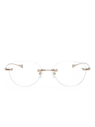 Dita Eyewear Lancier round-frame glasses - unisex - Titanium - 57 - Gold