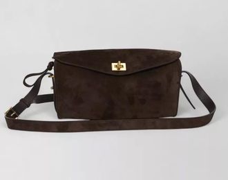 Balenciaga medium suede calfskin leather shoulder bag